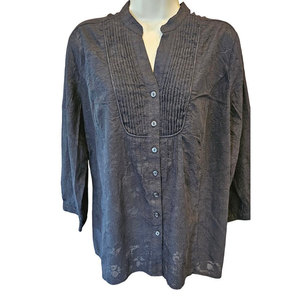 JM Collection black floral sheer cut out layering cardigan blouse coquette 14